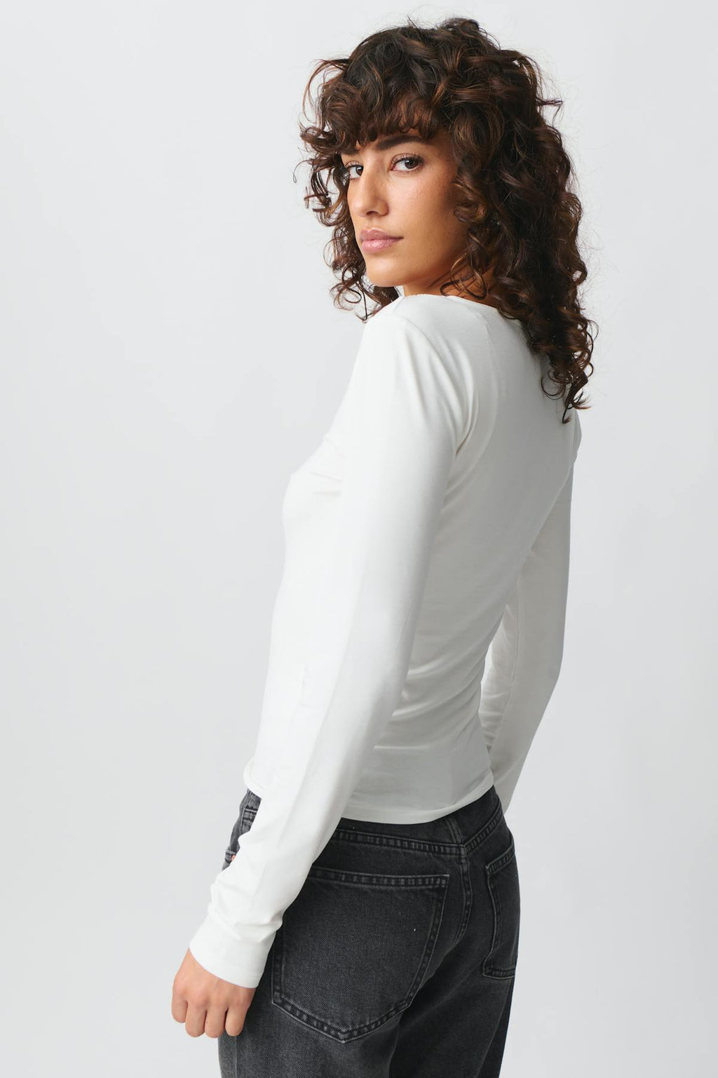 Lace detail top