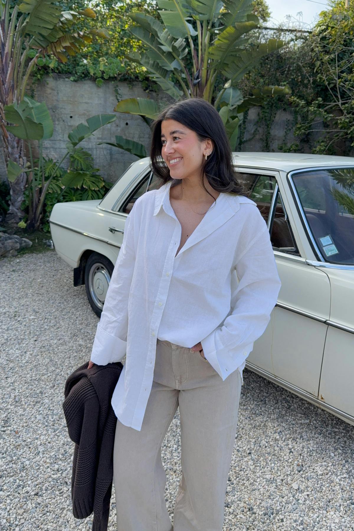 Linen blend shirt