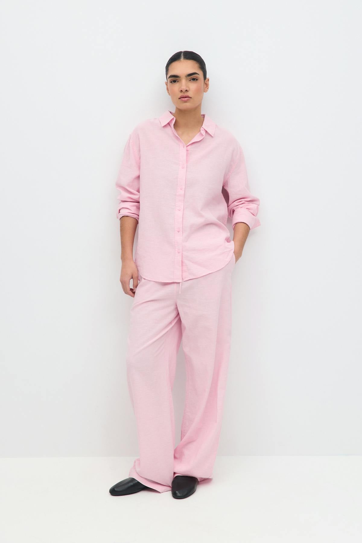 Linen blend shirt