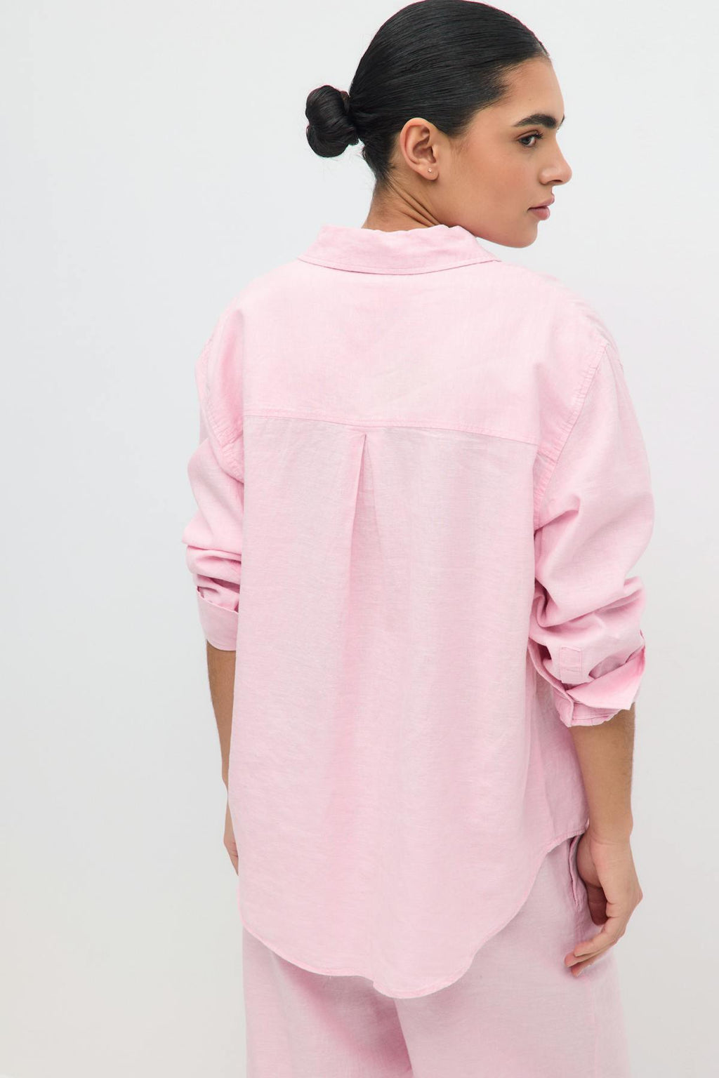 Linen blend shirt