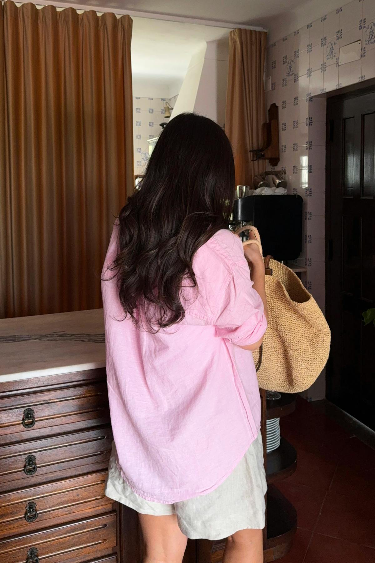 Linen blend shirt