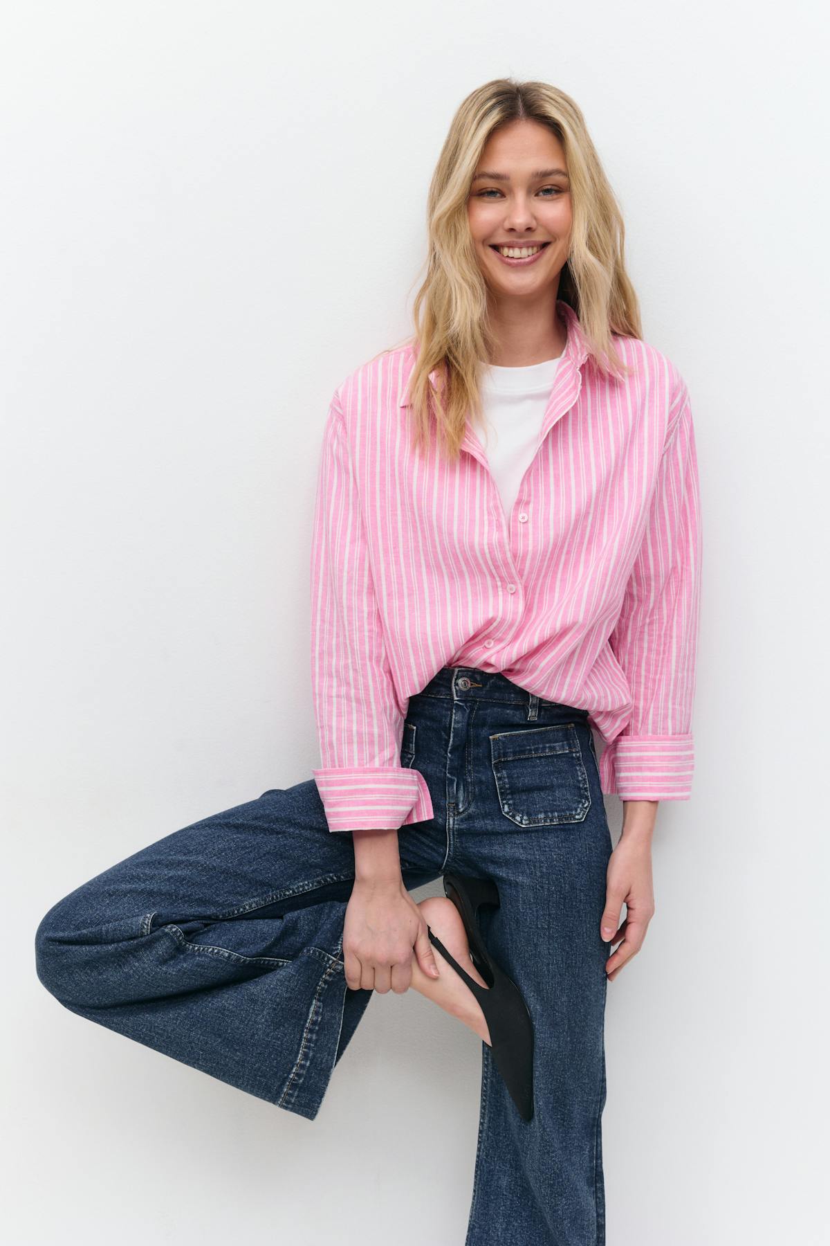 Linen blend shirt