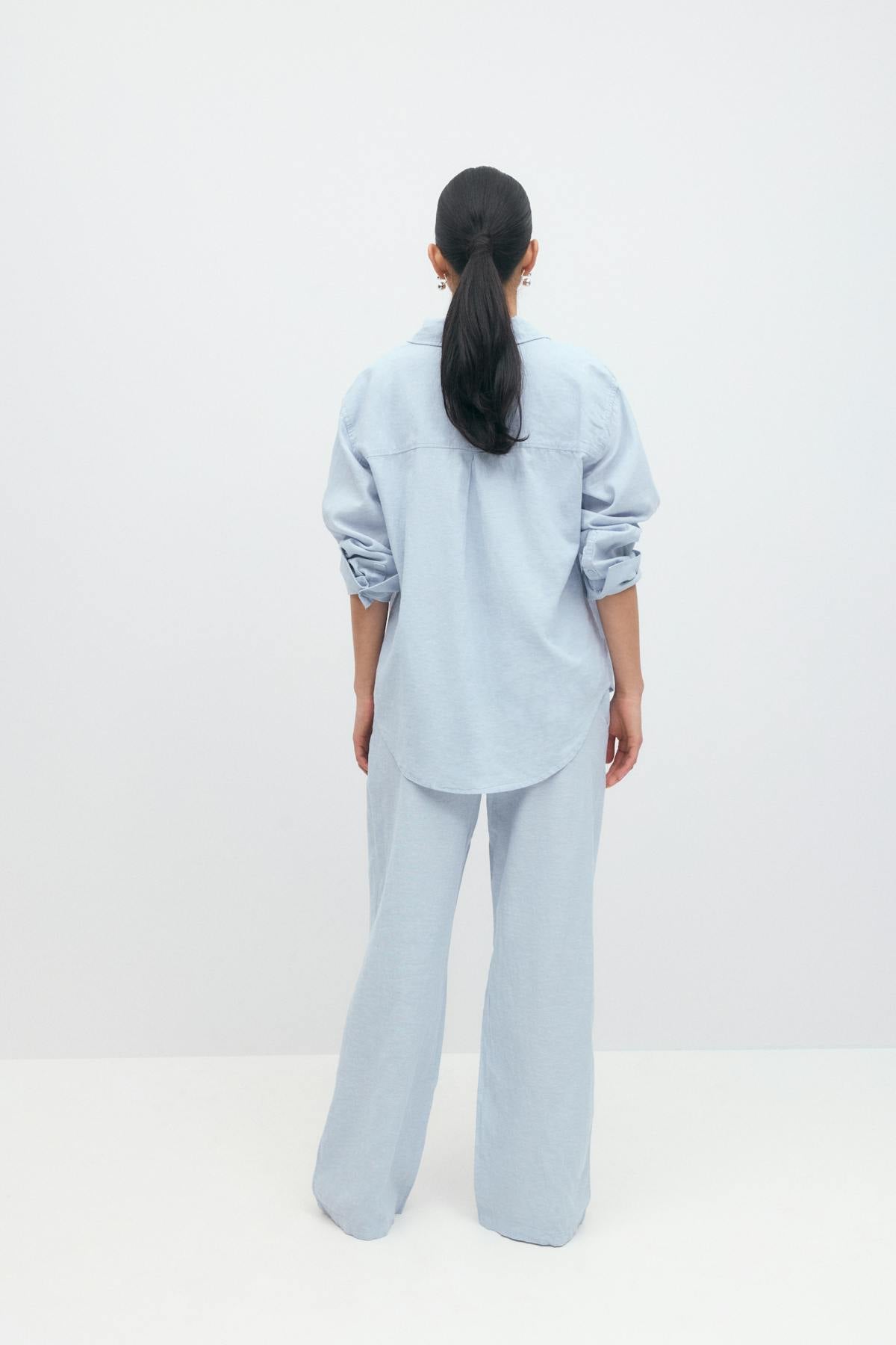 Linen blend shirt