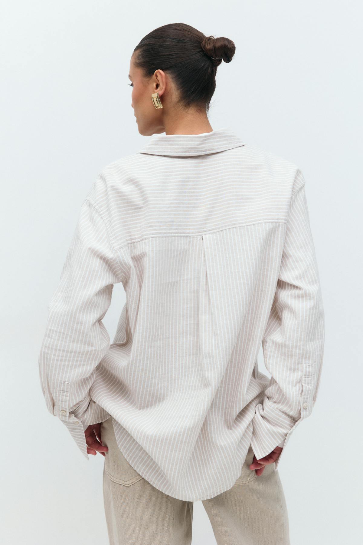 Linen blend shirt