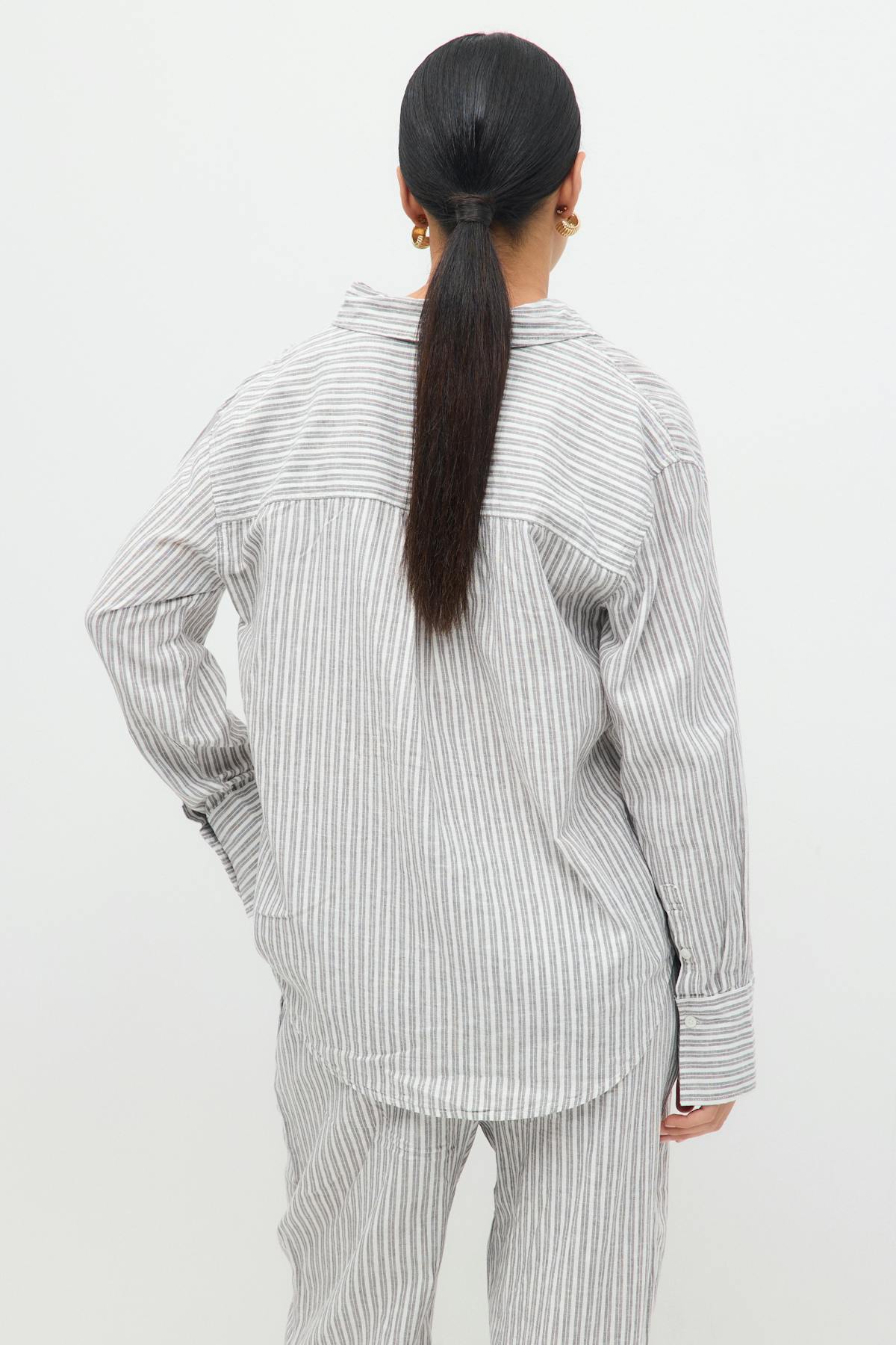 Linen blend shirt