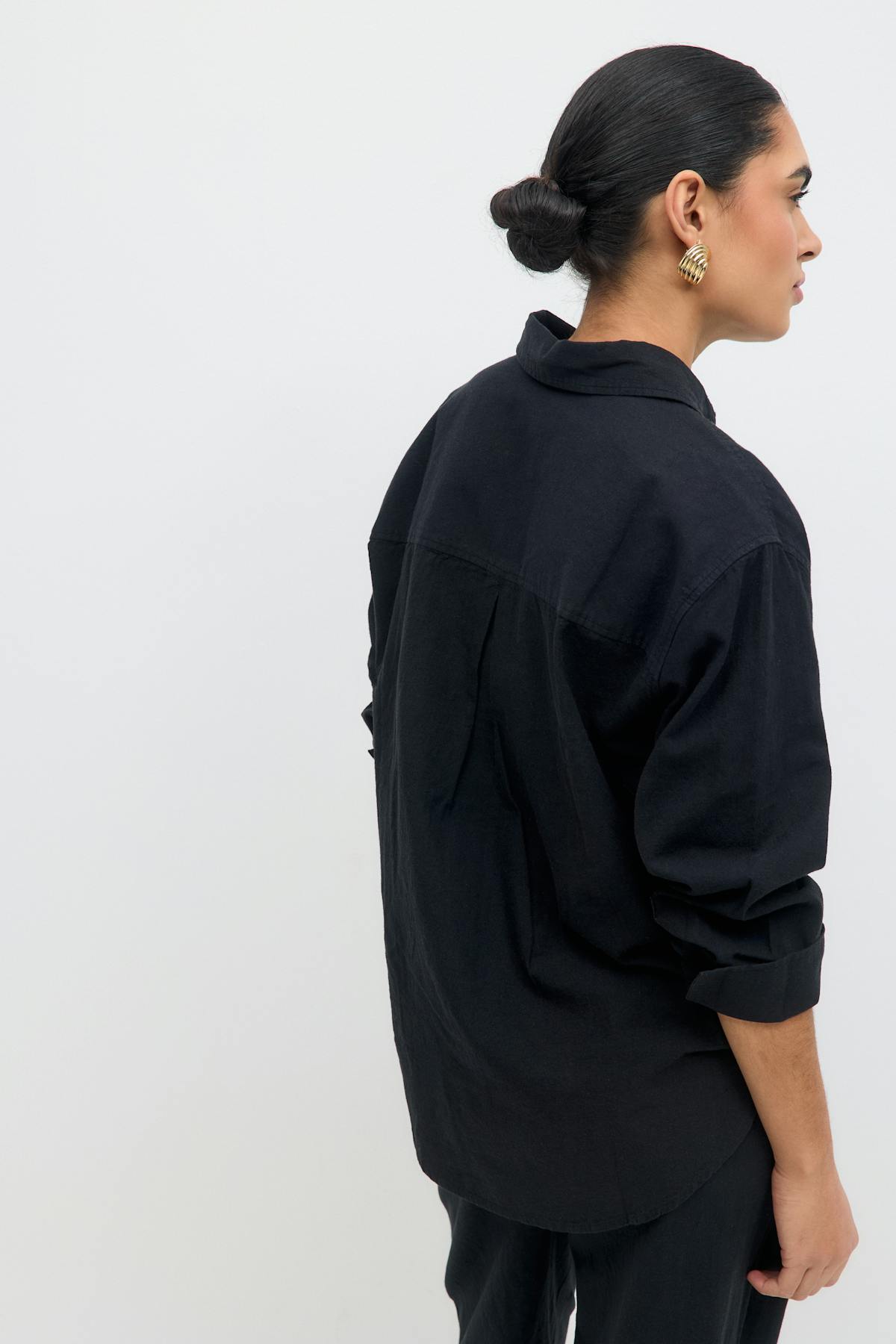 Linen blend shirt