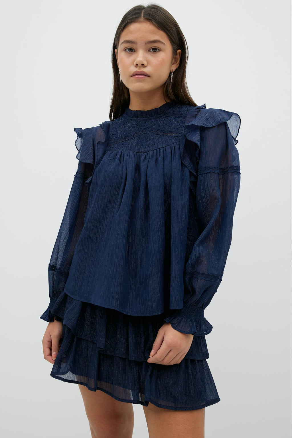 Y boho lace blouse