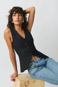 Tailored v-neck vest