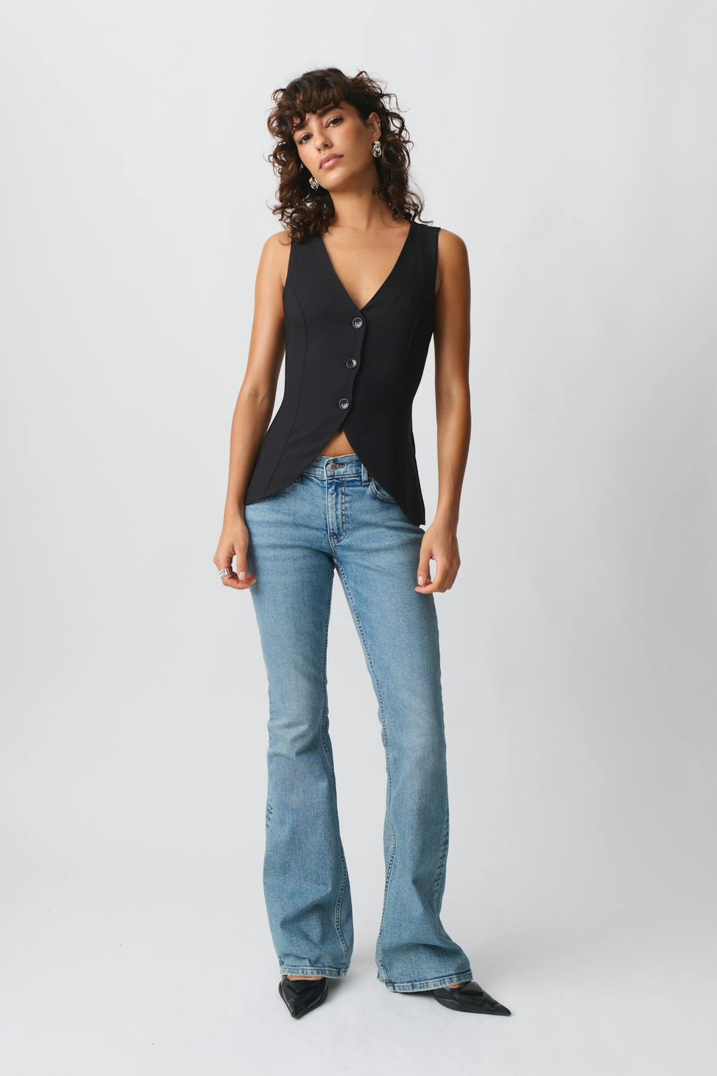 Tailored v-neck vest