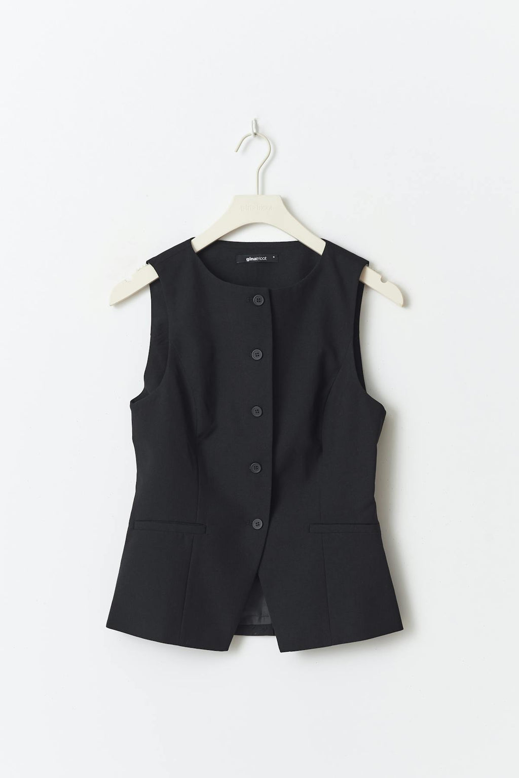 High neck suit vest