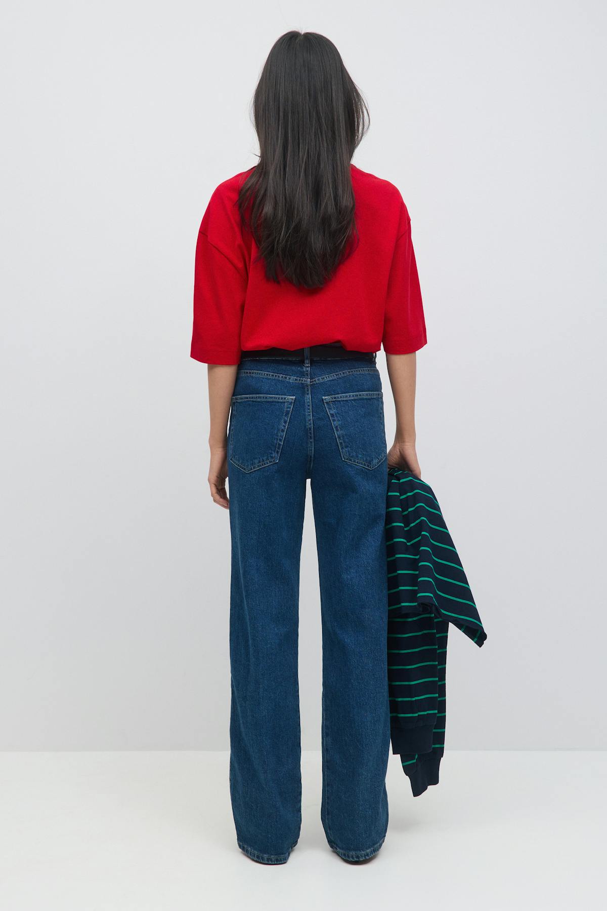 Front seam jeans