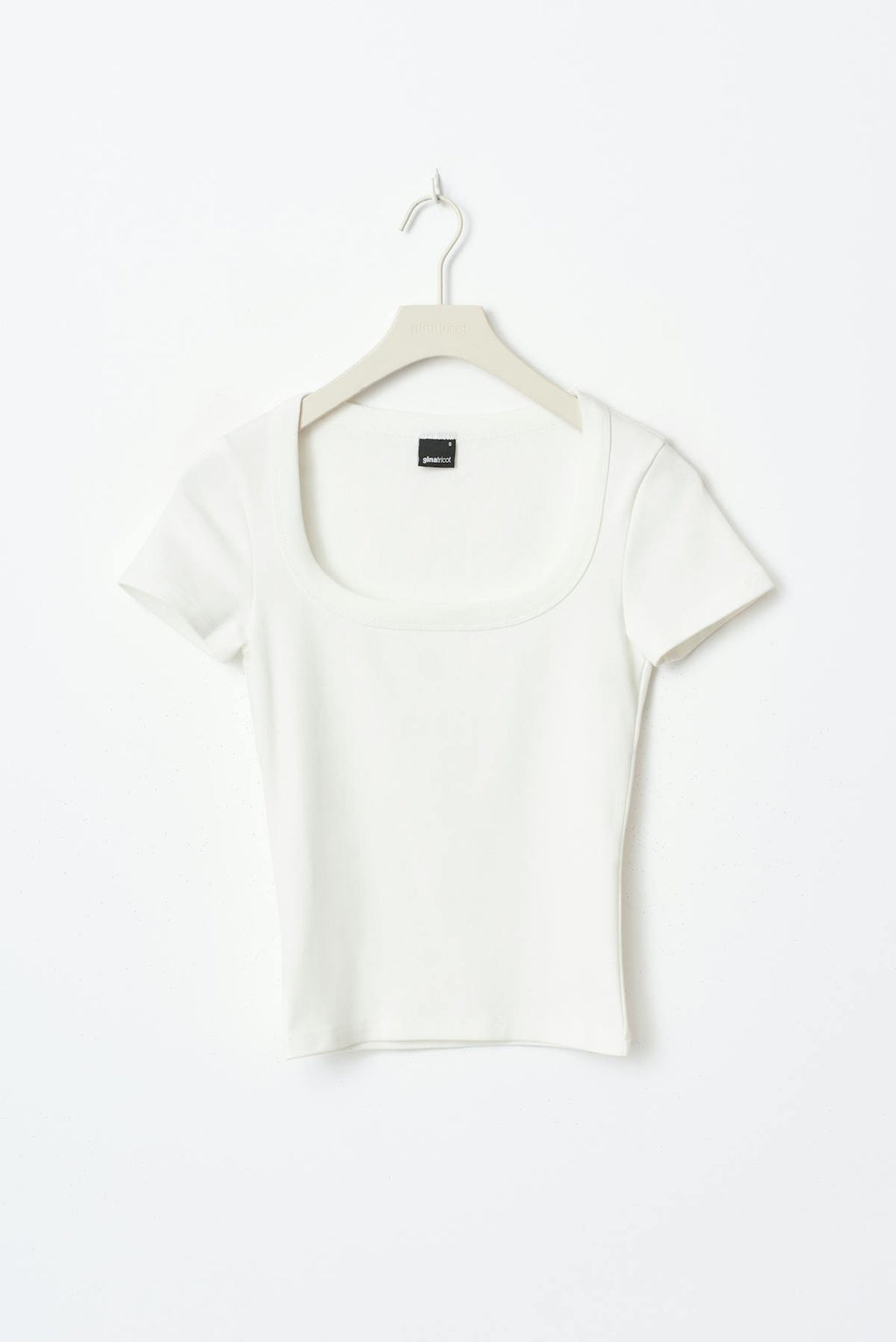 Rib short sleeve top