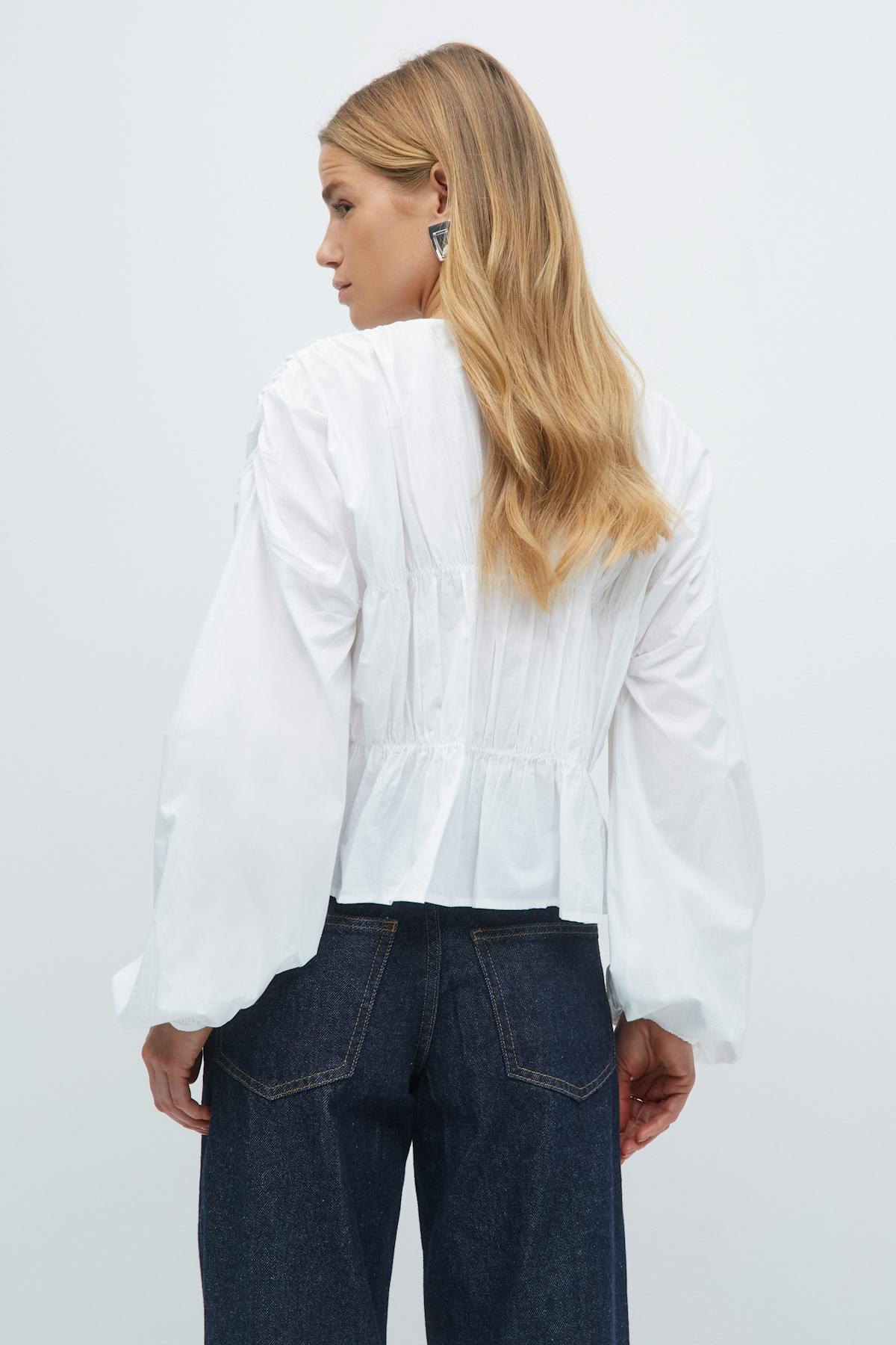 Tie blouse
