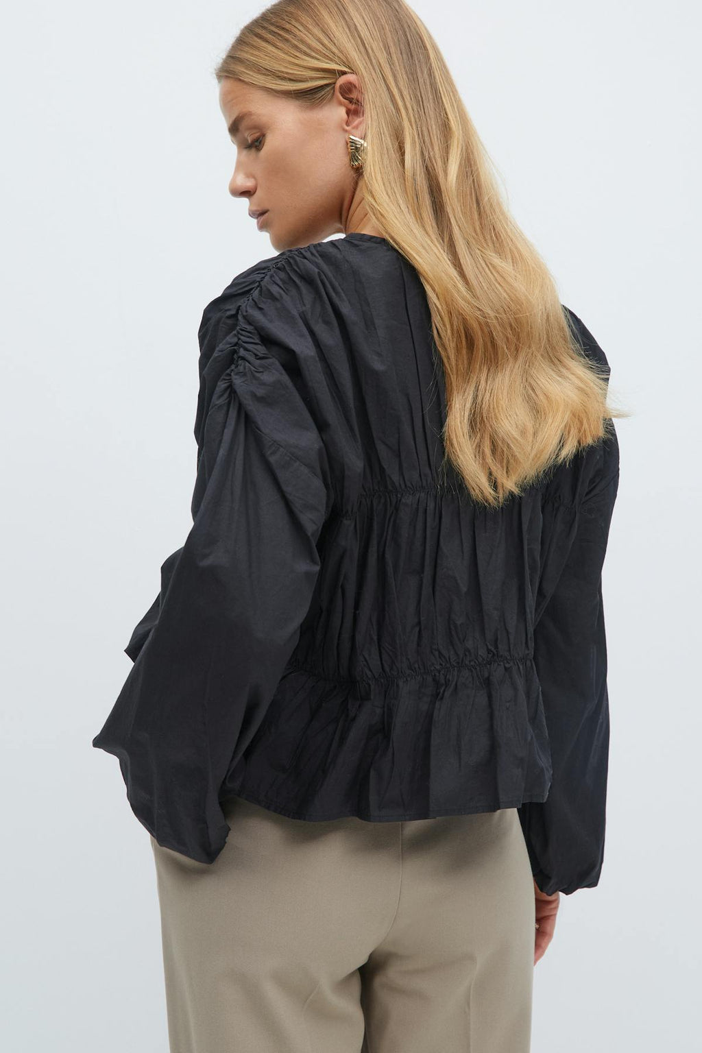 Tie blouse