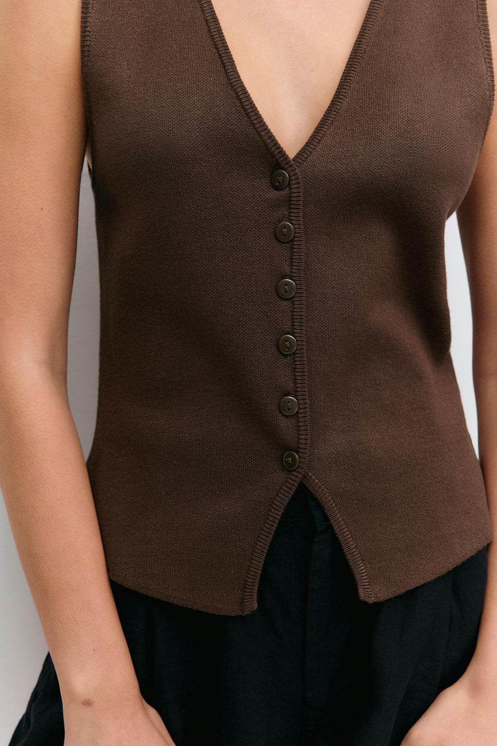 Knitted vest