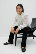 Y boho lace blouse