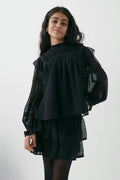 Y boho lace blouse