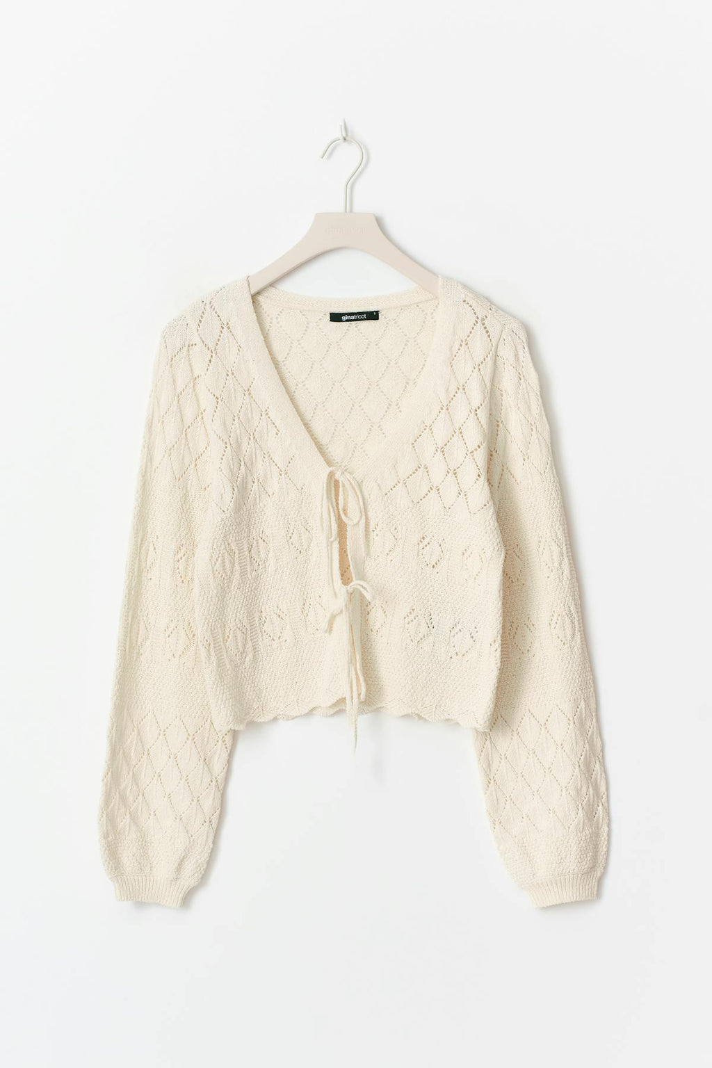 Knitted crochet cardigan