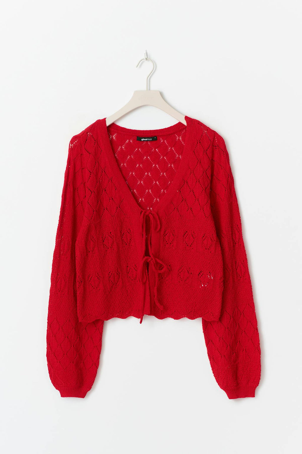 Knitted crochet cardigan
