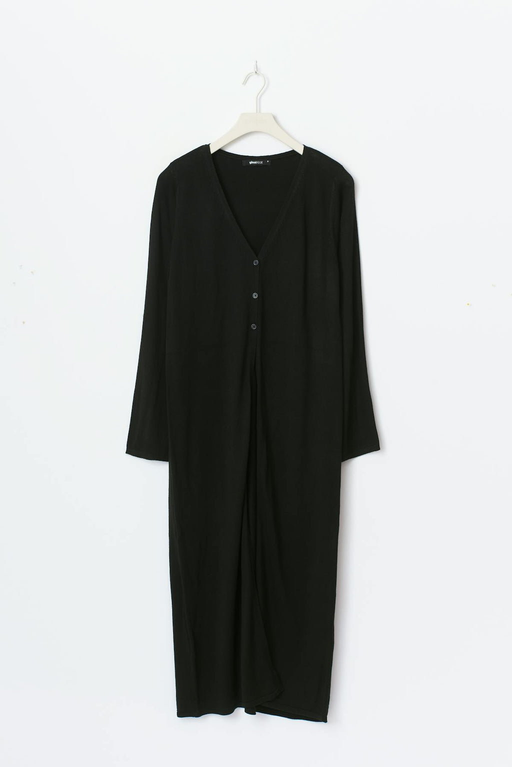 Long knitted cardigan