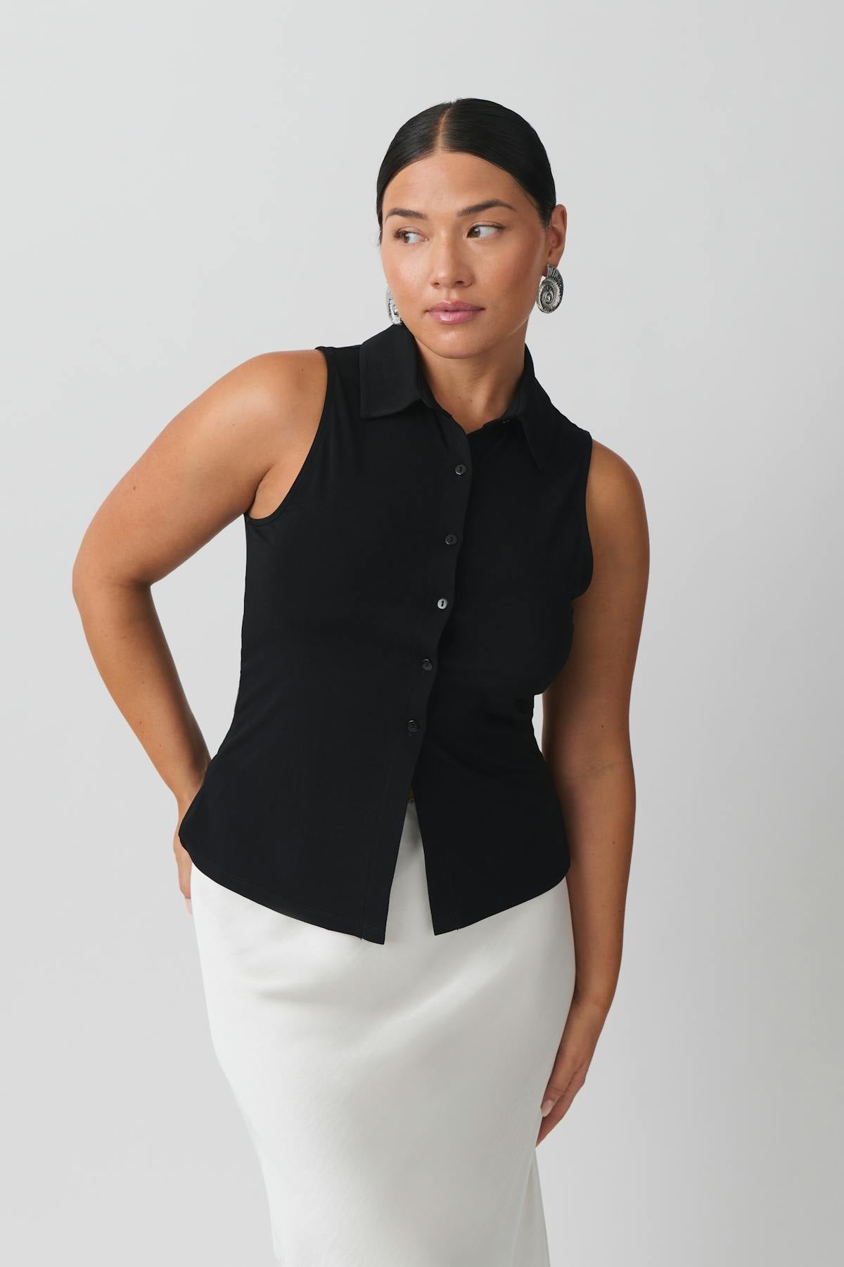 Collar tanktop