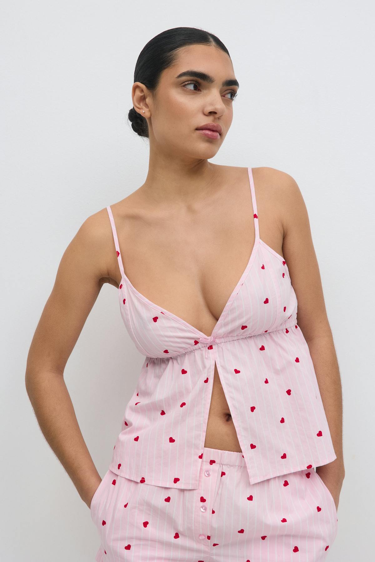 Poplin pyjamas singlet