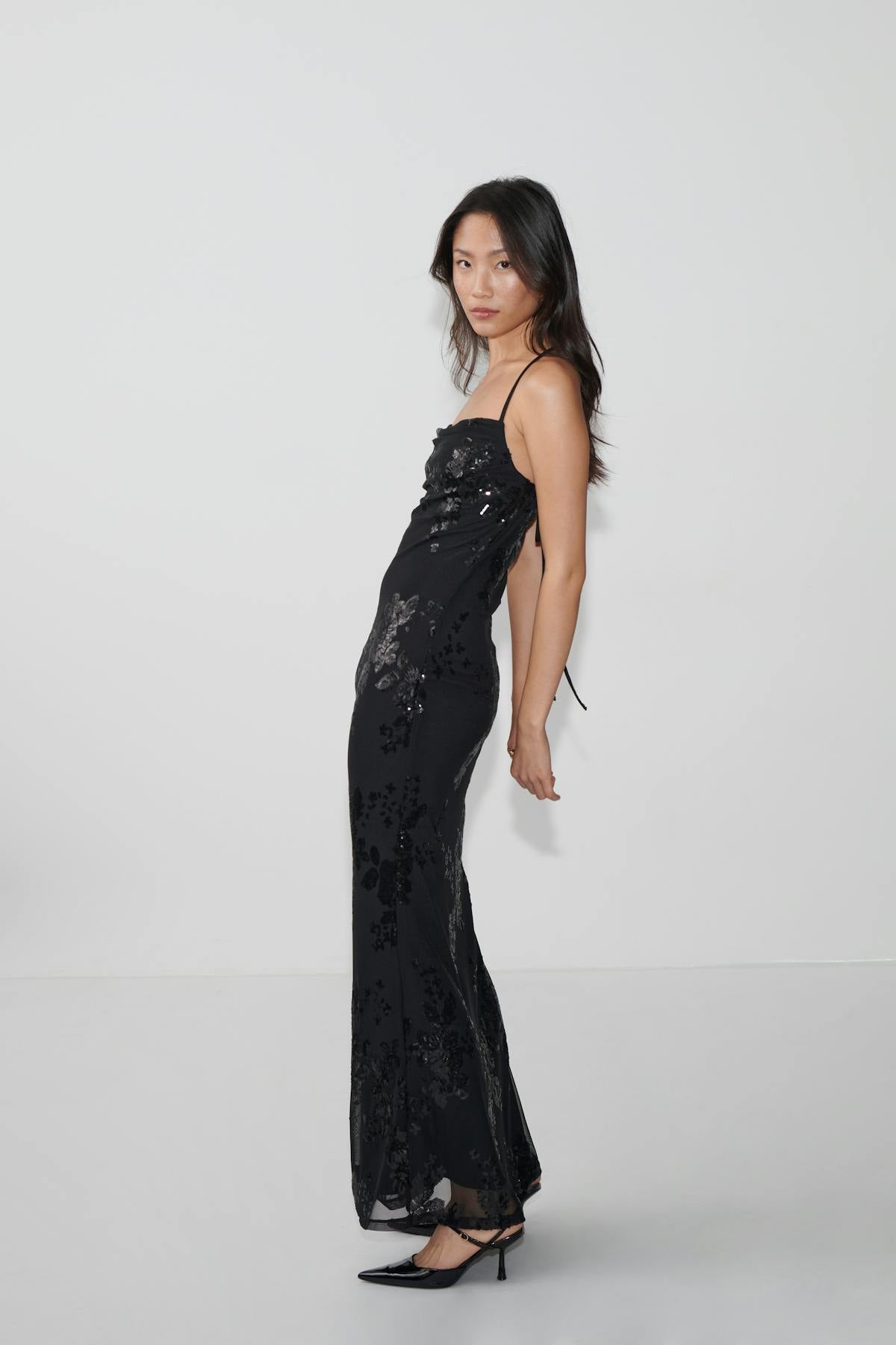 Cowl neck dress