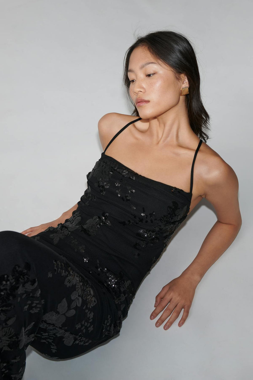 Cowl neck dress