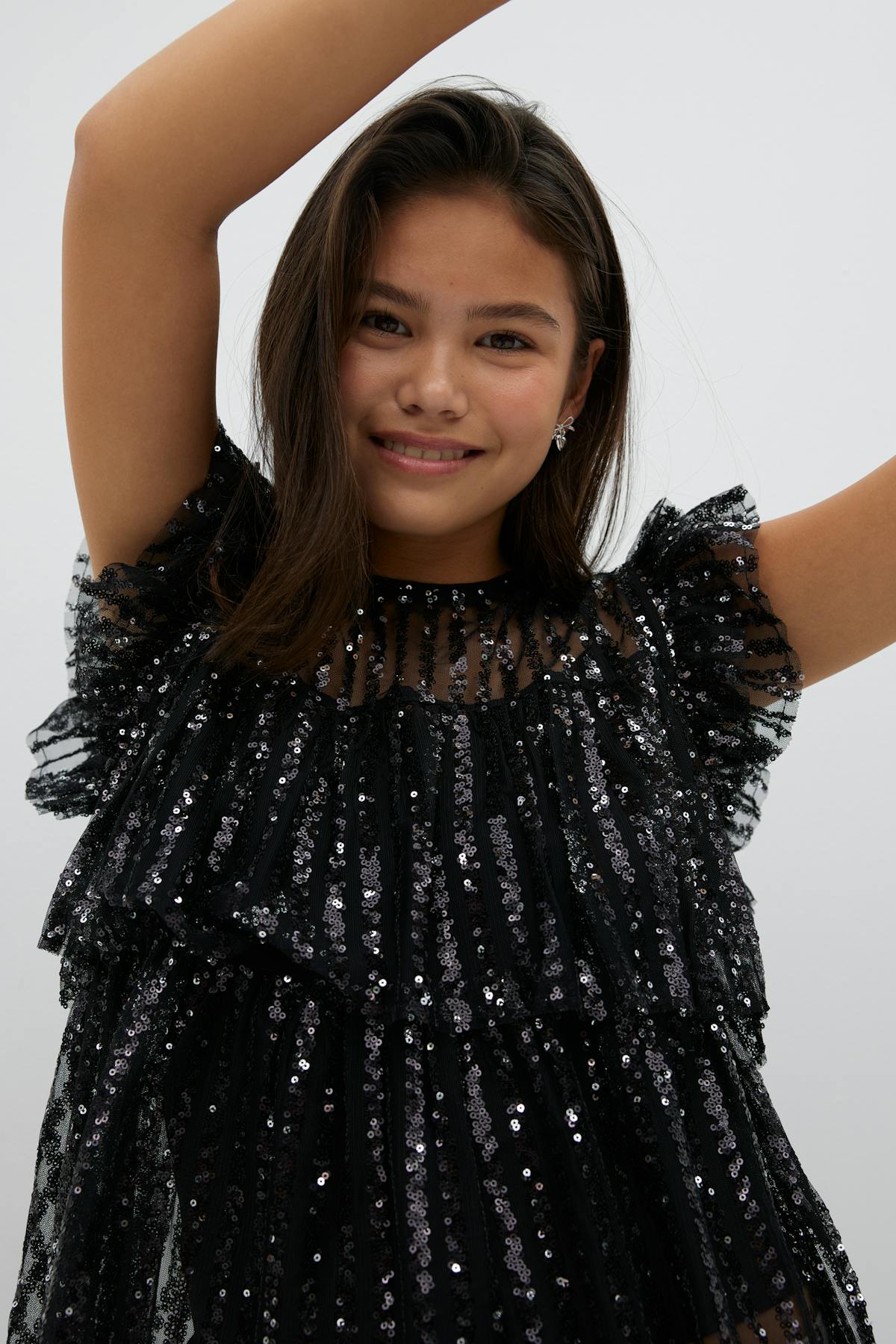 Y sequin top