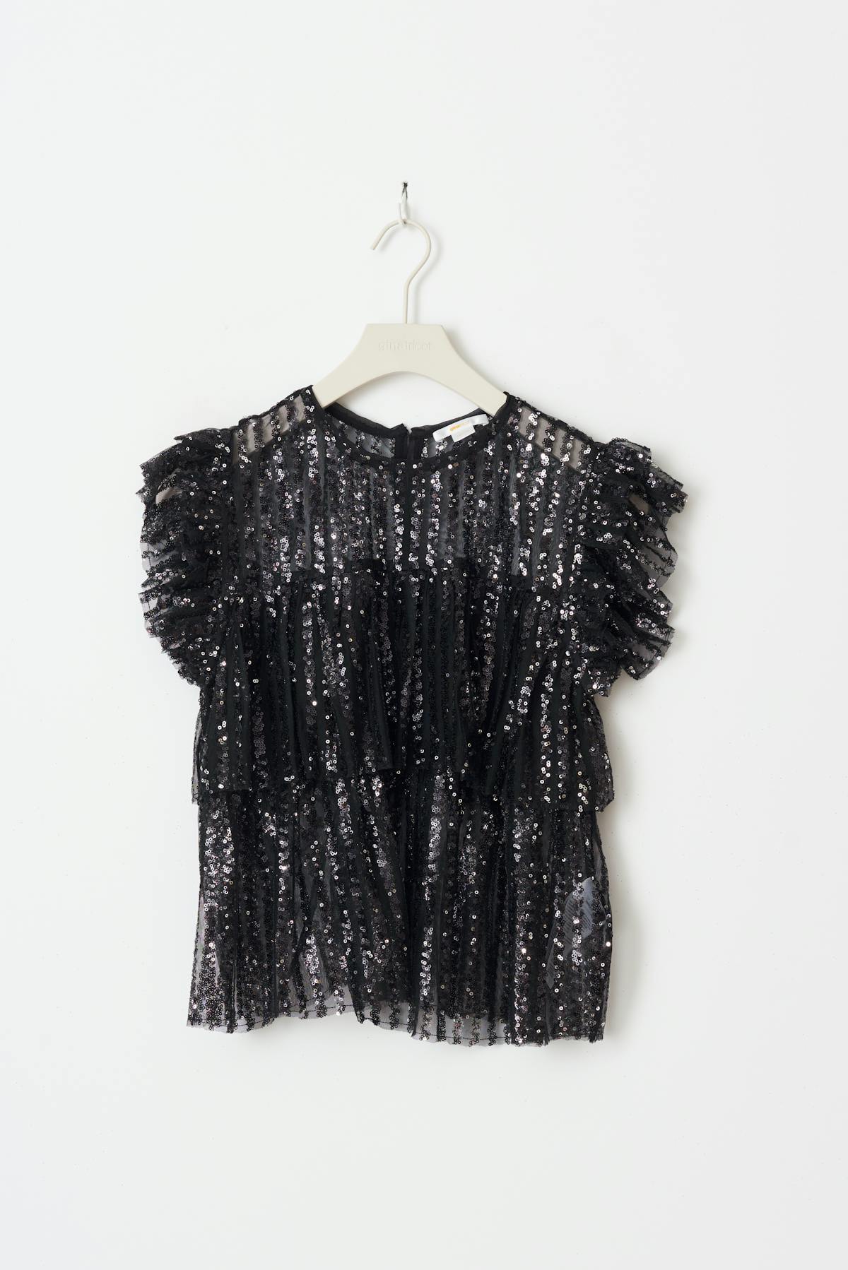 Y sequin top