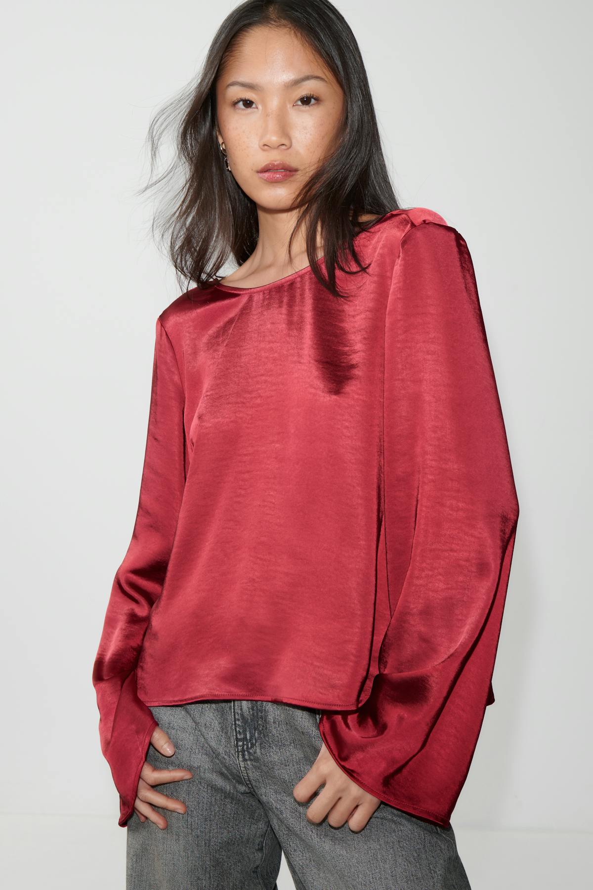 Satin blouse