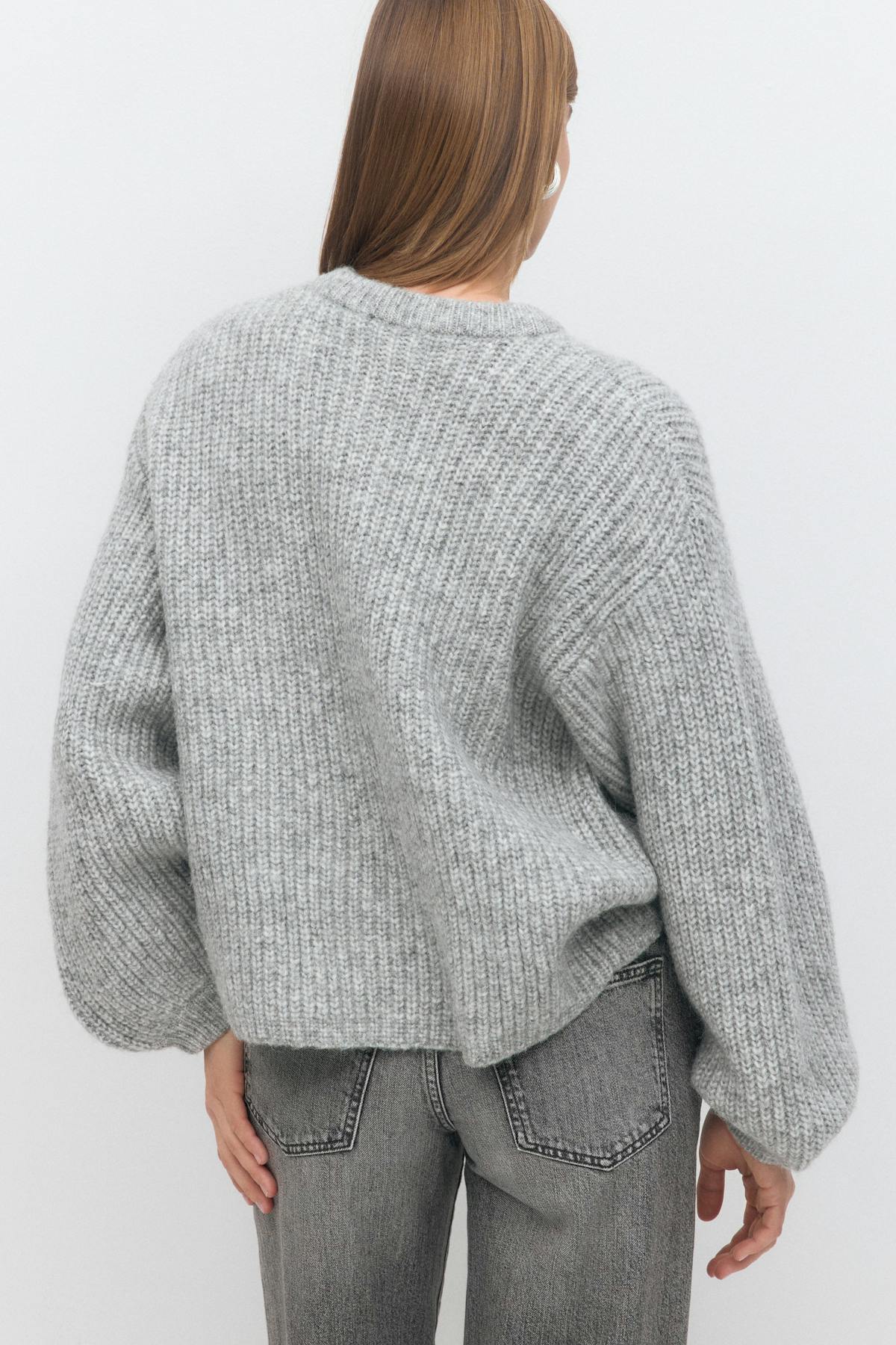Chunky knitted cardigan