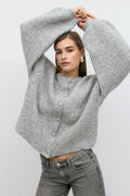 Chunky knitted cardigan