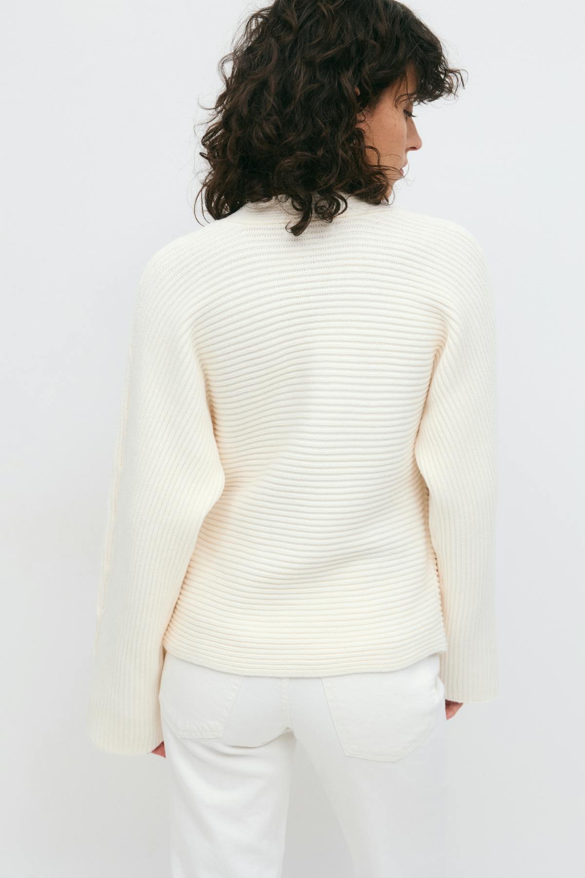 Chunky knitted wrap cardigan