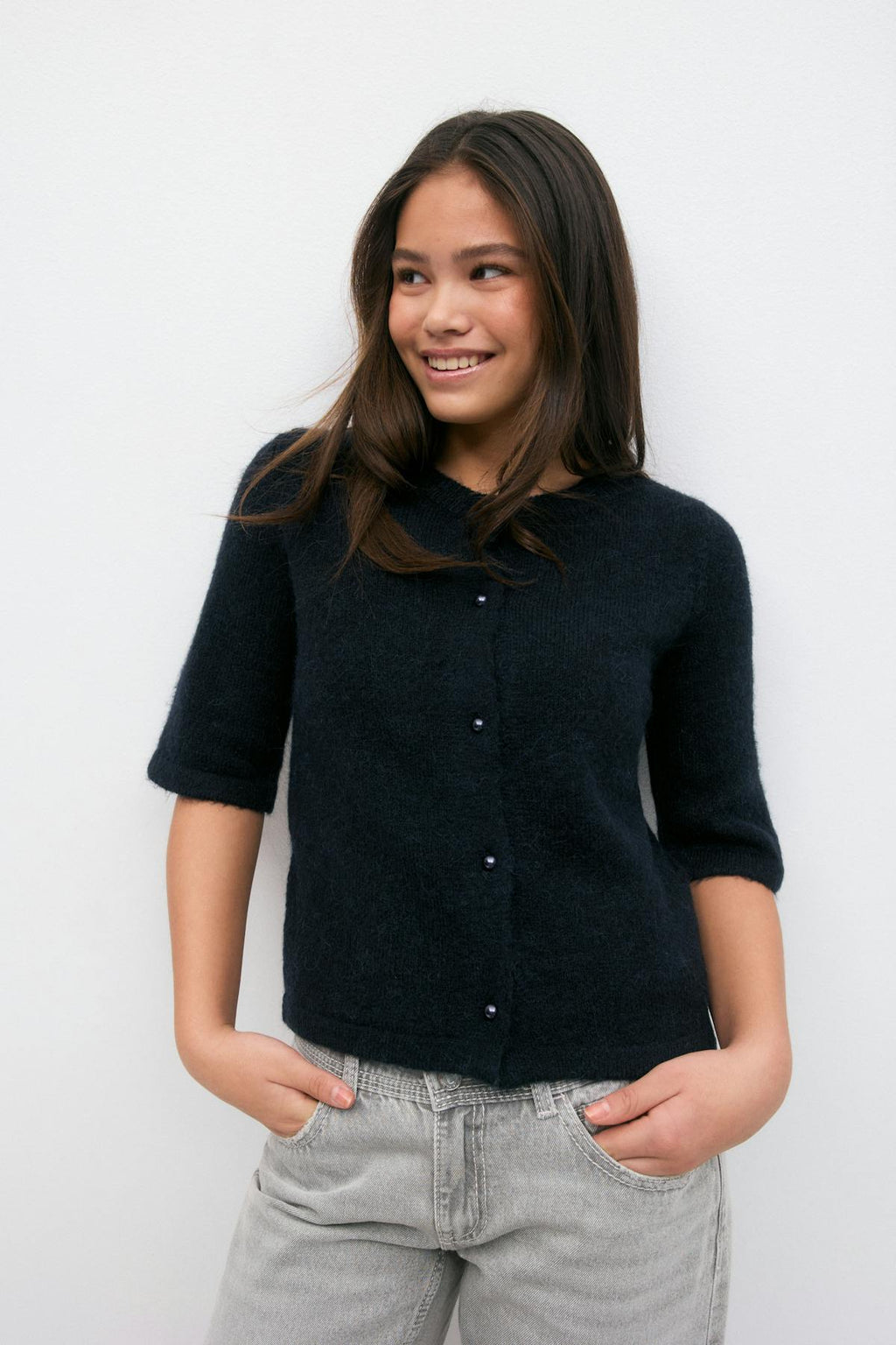 Y knitted cardigan