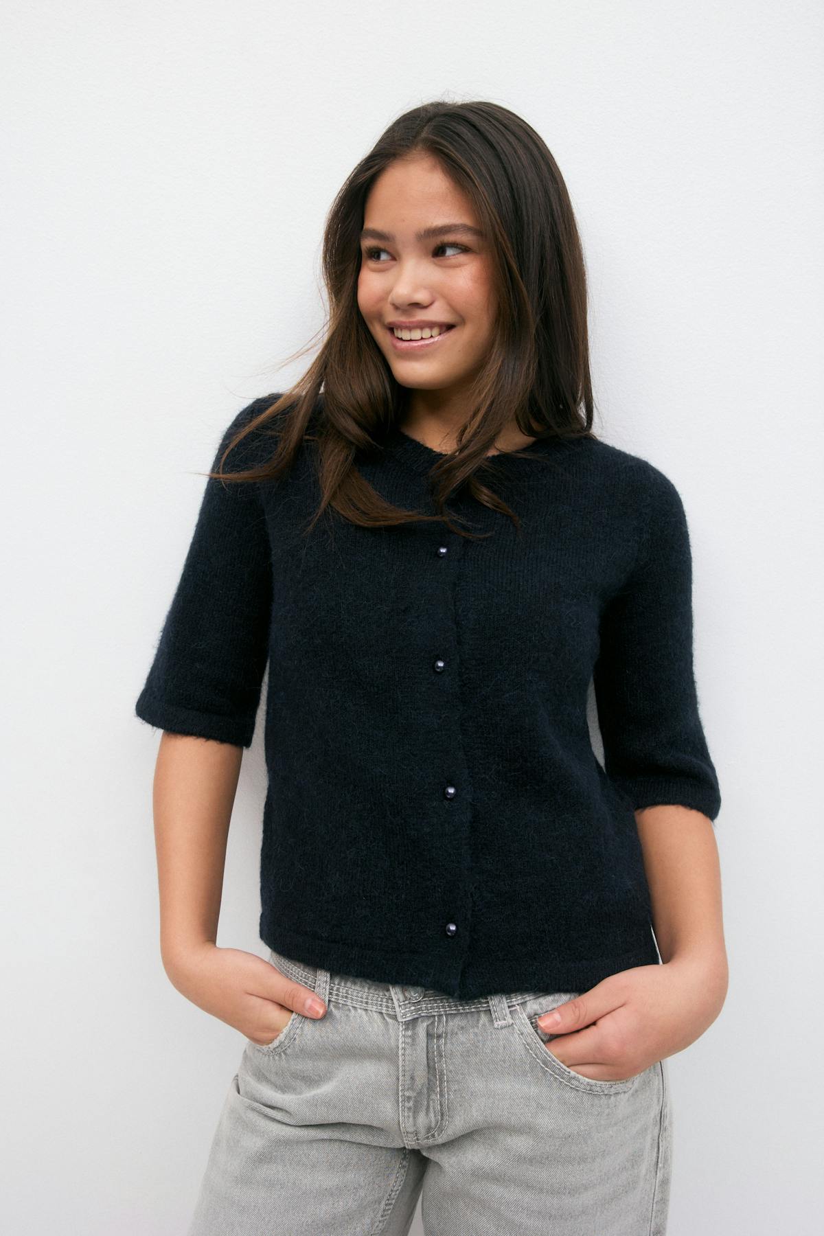 Y knitted cardigan
