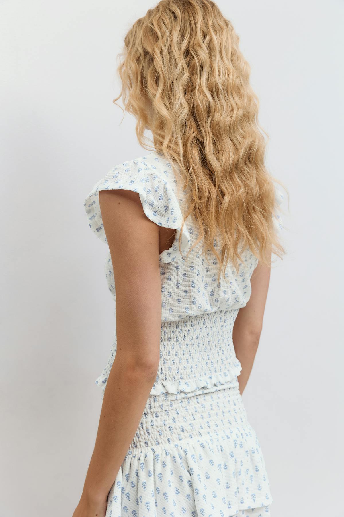 Smock frill top