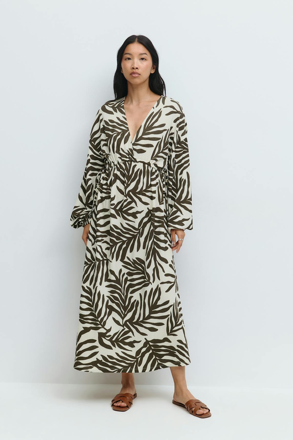 Midi wrap dress