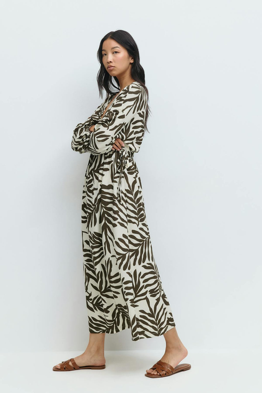 Midi wrap dress