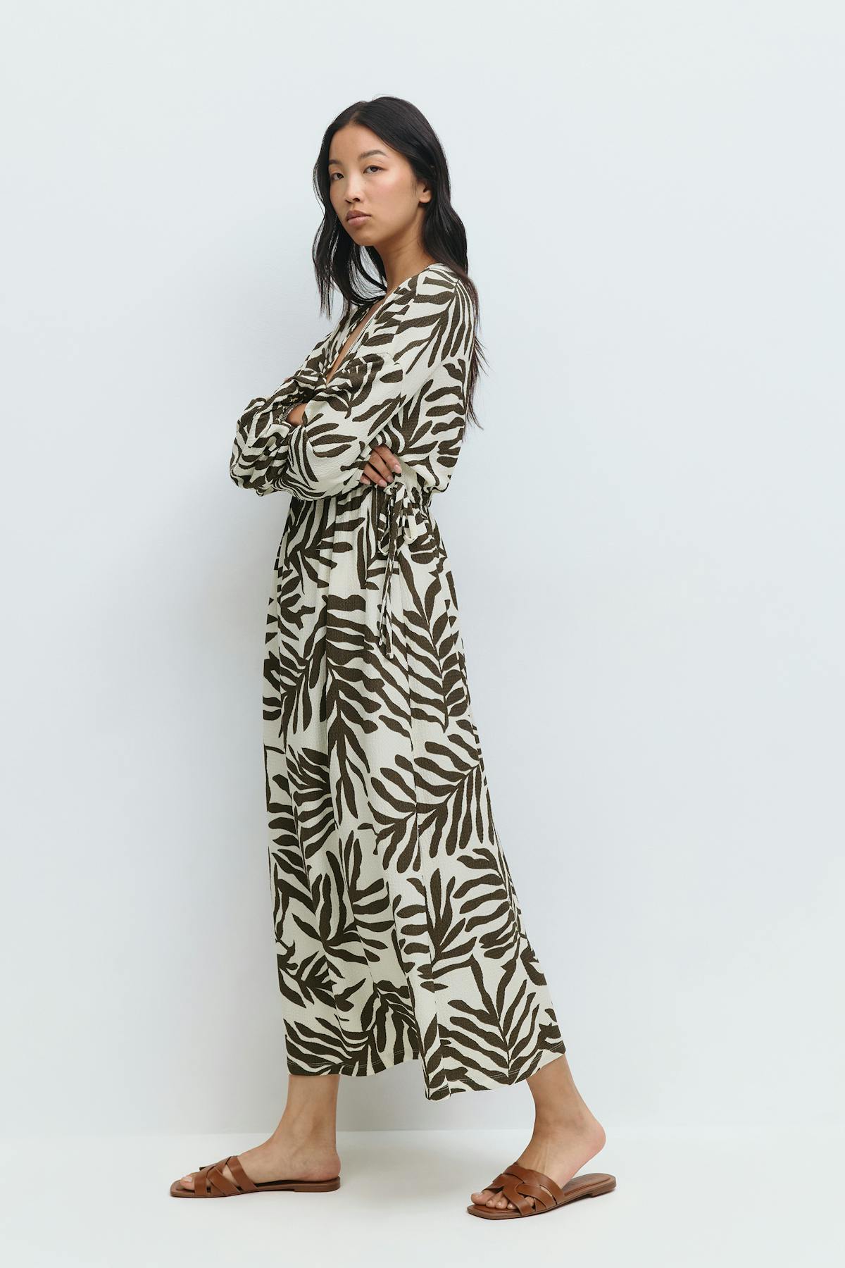 Midi wrap dress