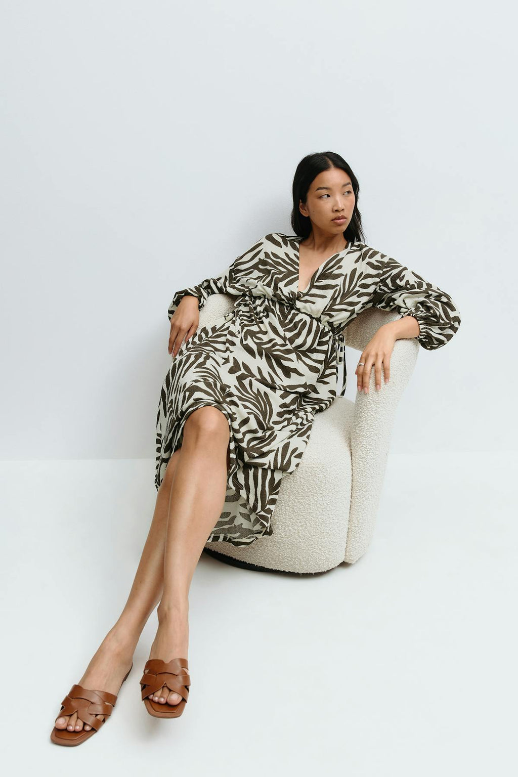 Midi wrap dress