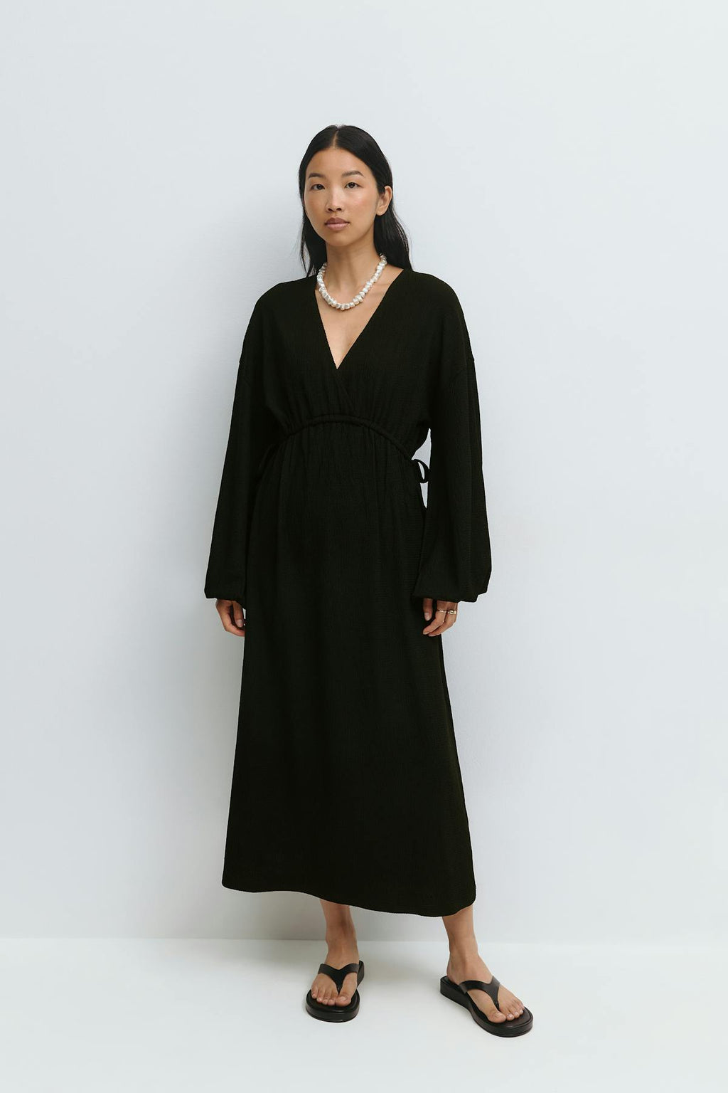 Midi wrap dress
