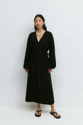 Midi wrap dress