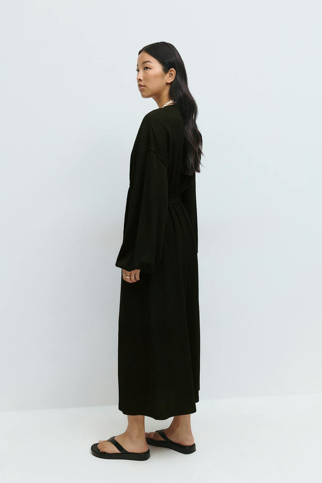 Midi wrap dress