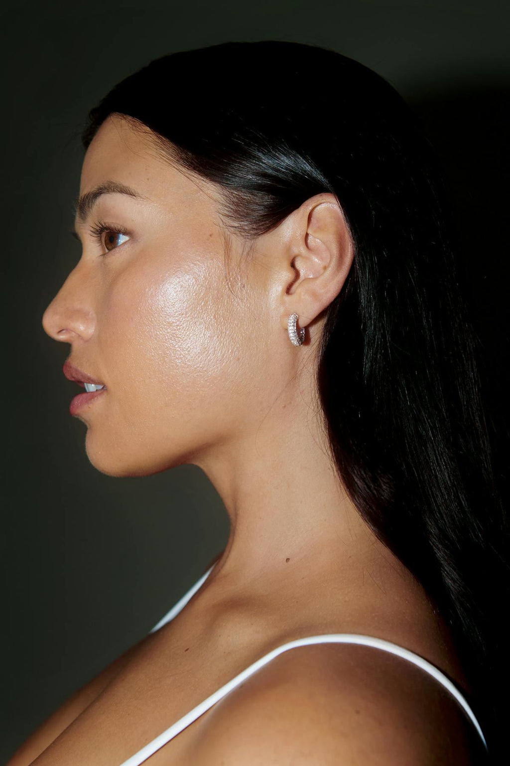 Mini pave hoops