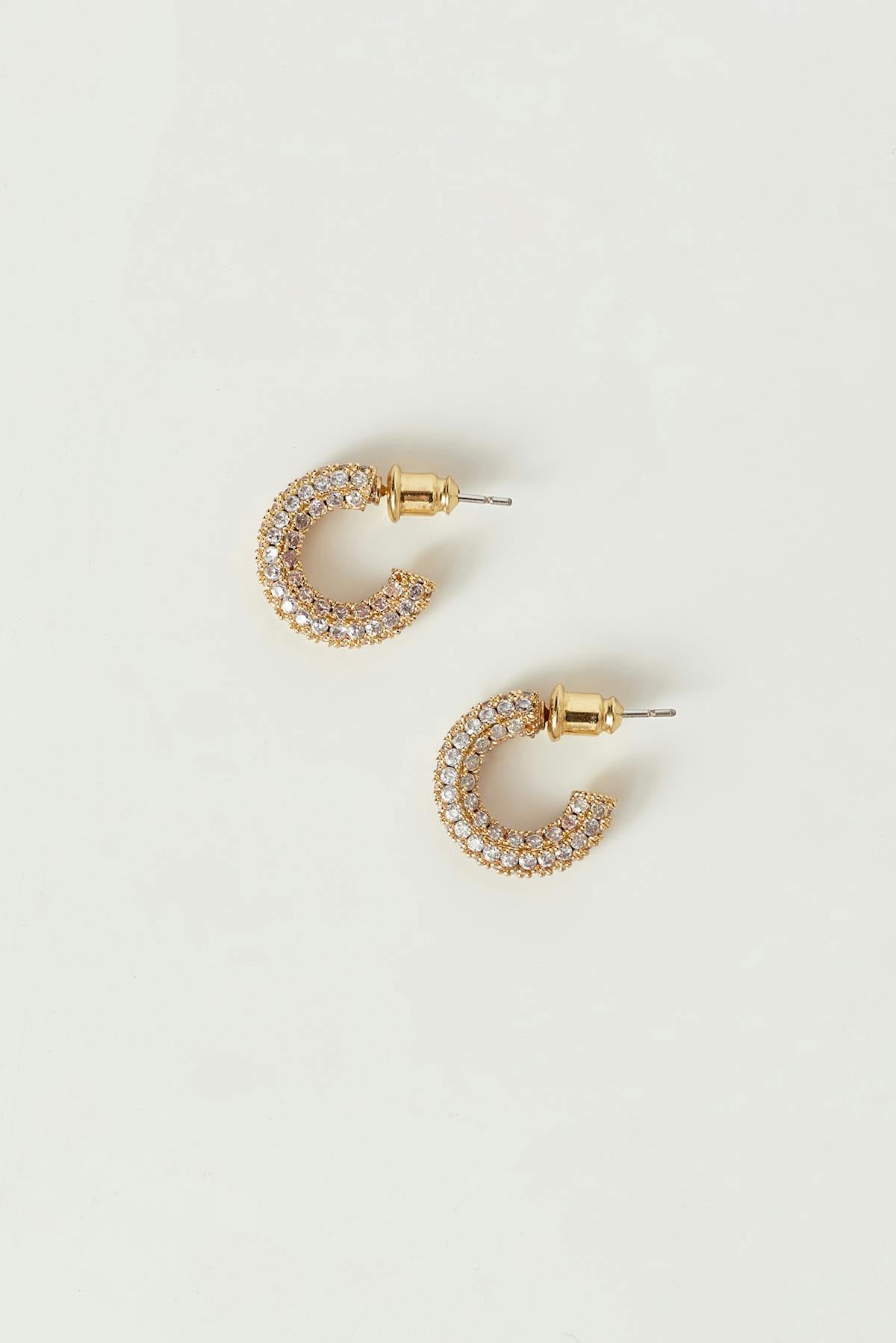 Mini pave hoops