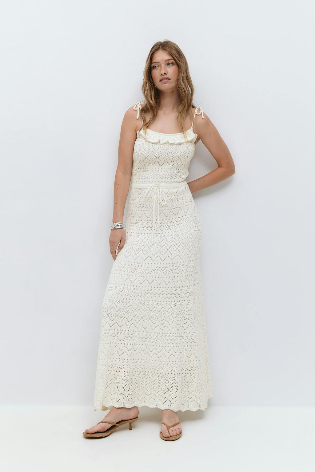 Knitted cotton dress