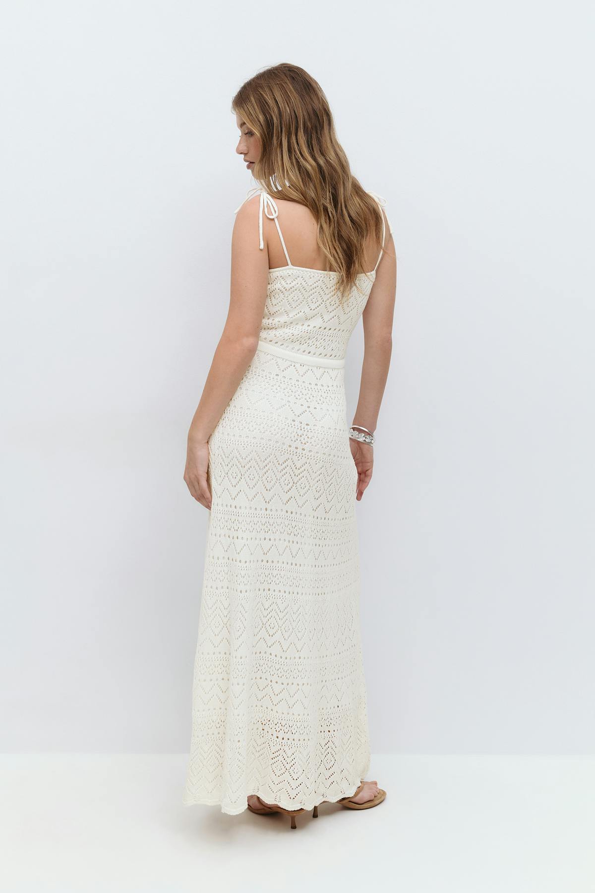 Knitted cotton dress