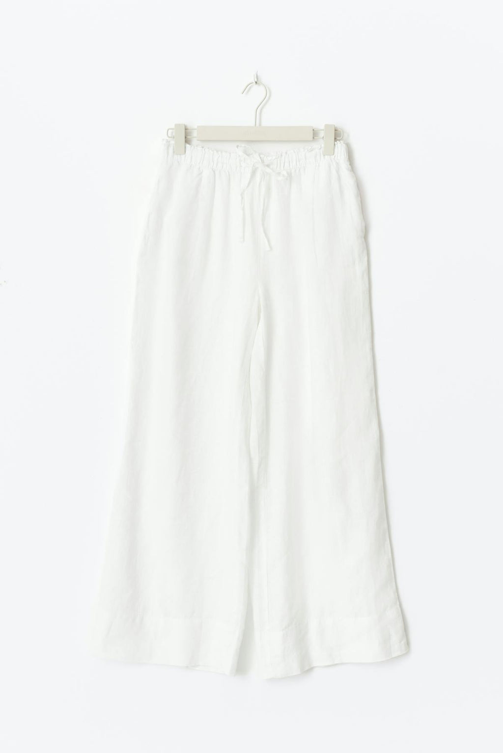 Wide linen trousers