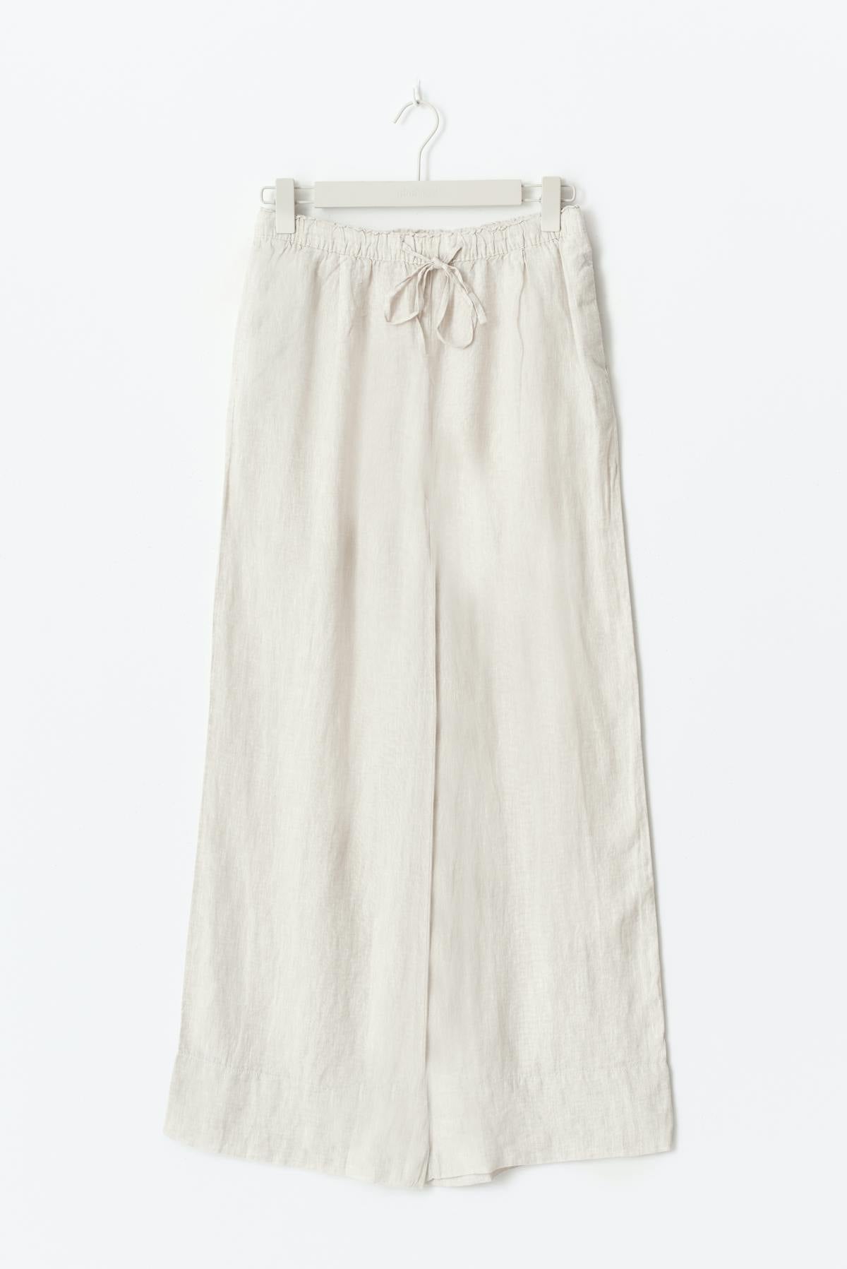 Wide linen trousers
